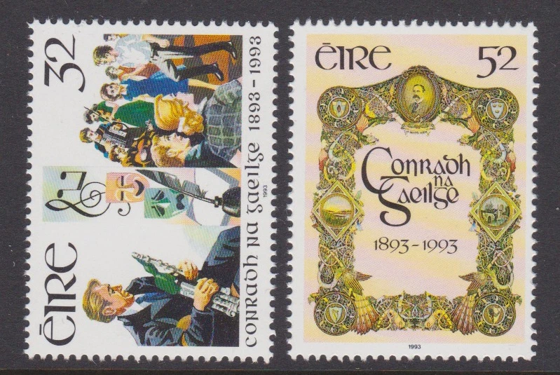 IRLANDA, Scott #897-898: MNH, 1993 conjunto da Liga Gaélica - Imagem 1 de 1