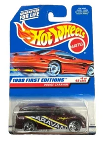 Hot Wheels 1997 First Editions Dodge Caravan PURPLE DIECAST VAN 633 - Picture 1 of 6