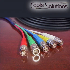 Canare V5-3C Ummanteltes RGBHV Video ""Schlange"" Kabel BNC/BNC oder BNC/RCA 11m - Bild 1 von 6