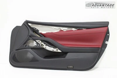 Infiniti Q60 S 2017-2022 cupé delantero derecho interior puerta panel moldura rojo OEM Foto 1 de 4