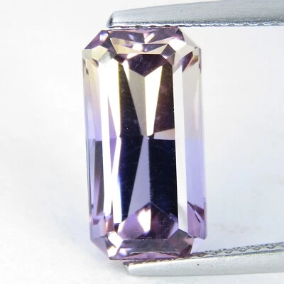 Increíble colección de piedras preciosas sueltas de corte radiante ametrino bicolor natural de 4,92 quilates Foto 1 de 3