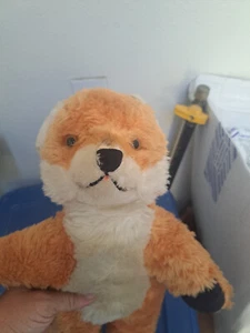 Steiff Vtg Standing Fuzzy Fox Plush toy Germany SEE VIDEO RARE - Picture 1 of 5