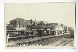 New Union Station, Burlington, Vermont RPPC - Picture 1 of 2