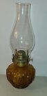 Moon and Star Oil Lamp W/ Chimney ● 13.5" Vintage Antique L.E. Smith