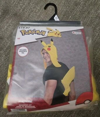 Nuevo Disfraz Pokemon Pikachu Disfraz 2024 Talla Única Halloween Juegos con disfraces Comic Con Foto 1 de 2