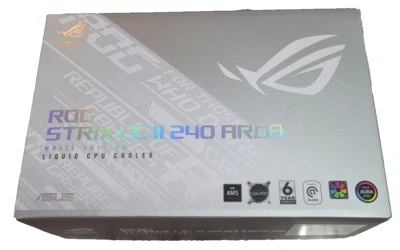 Asus ROG STRIX LC II 240 ARGB Liquid CPU Processor Cooler - 240mm White - Image 1 of 4