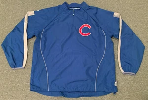 Chicago Cubs Majestic Cool Base Light Pullover Jacket XXL MLB Baseball - Picture 1 of 3