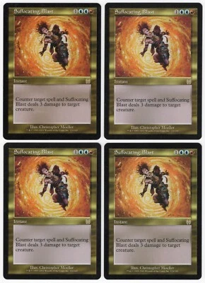 Suffocating Blast x4 4x 2001 Apocalypse PLAYSET Multi-Color Instant MTG NM AZ3 - Image 1 of 2