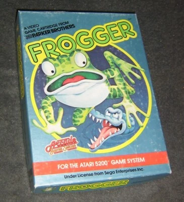 Vintage 1983 FROGGER Game Atari 5200 Complete Instructions & Overlay, NICE! - Image 1 of 4