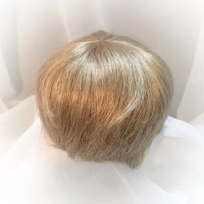 "Peluca muñeca rubia 8/9"" corta niño niña renacida ÚNICA EN SU CLASE BJD bisque reparación JOHNNY" Foto 1 de 4