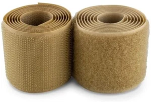 Velcro® 2" Inch Wide Beige Hook and Loop Set - Sew On Type - 2 FEET (24") - Picture 1 of 1