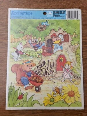 Springtime Golden Frame-Tray Puzzle Vintage 1987 Factory Sealed NOS Easter Gift - Image 1 of 2