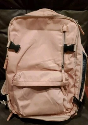 Mochila de viaje mujer equipaje de mano rosa  Foto 1 de 4