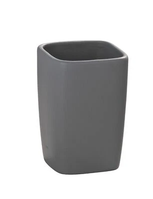 Ceramic Grey Faro Cup - Toothbrush Holder for Toothbrush and ... - Image 1 of 4