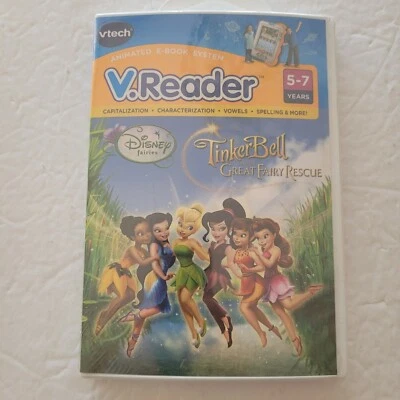 Vtech V Reader Disney TinkerBell Great Fairy Rescue New Sealed  5-7 years - Image 1 of 2