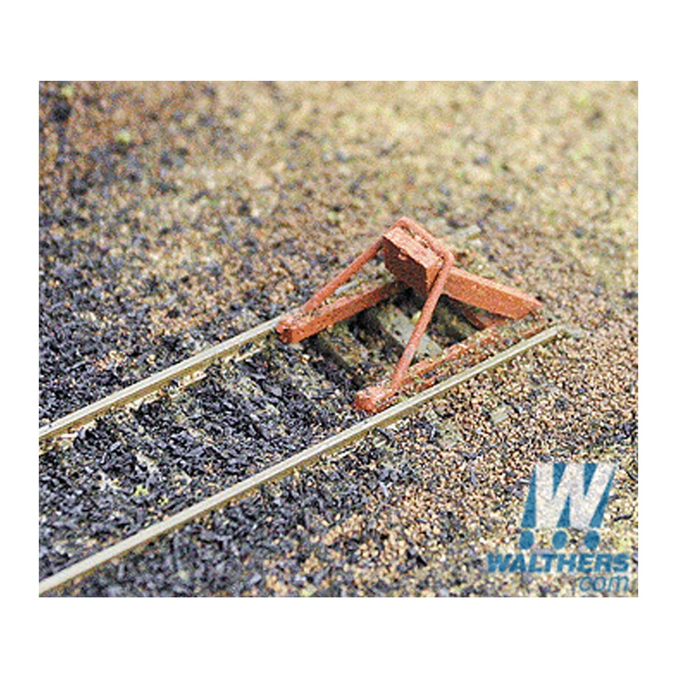 Walthers 933-3511 Track Bumpers Kit Pkg (12) HO Scale Train - Image 1 of 1
