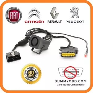 FIAT RENAULT ABARTH DUMMY OBD SIRÈNE POWERED PORT Anti Vol immo bypass sécurité - Photo 1/3
