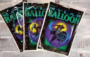 Batman Forever 1995 Mylar Balloon Anagram Warner bro DC Comics (3 pc Set) - Picture 1 of 5