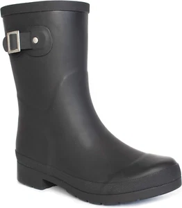 Women'S Waterproof Solid Mid-Height Rain Boot - Picture 1 of 7
