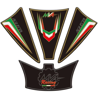 Almohadilla protectora de tanque 3D calcomanía adhesiva para MV Agusta F3 800 2014-2018 RC Foto 1 de 4
