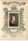 Lemercier Paris Portrait Mlle Carol Chanteuse Vintage Albumen Print Tirag