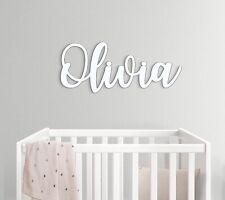 Personalized Wooden Name Sign for Nursery Wall Decor, Customized Name Sign Baby