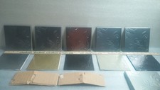 6x6 Stamped Tin Tiles, Silver Color,Can Be Painted