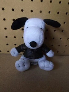 Peanuts Snoopy Met Life Plush 5” Inch Faux Leather Jacket - Picture 1 of 6