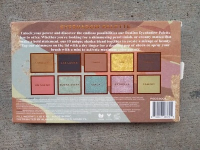 Alamar Cosmetics - Destino Eyeshadow Palette - 10 Beautiful Colors - NEW!!! - Image 1 of 4
