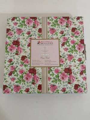 2-уровневая тарелка для торта Maxwell & Williams «Бутон розы» из тонкого костяного фарфора новая в коробке - Изображение 1 из 2