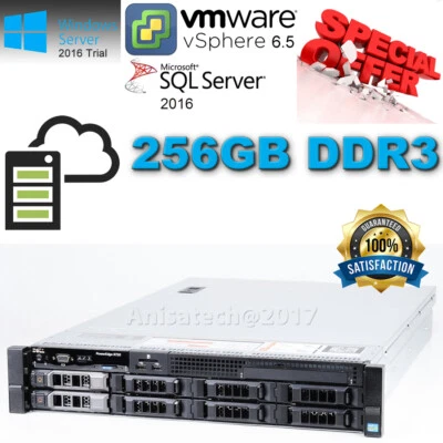 Dell PowerEdge R720 DUAL Xeon E5-2690 3.80GHz Turbo 256GB DDR3 16TB SAS 3.5" - Image 1 of 4