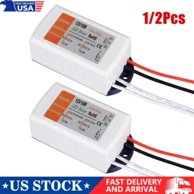 Driver de LED 12V 18W AC 120V/240V para transformador DC adaptador de energia conversor doméstico _ - Imagem 1 de 4