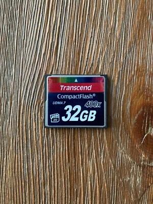 Transcend 32GB 400x High Speed CompactFlash CF Memory Card - Image 1 of 2