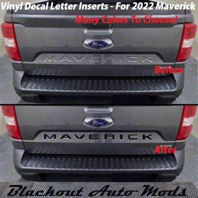 Tailgate Decal Letters For All New 2022-2025 Ford Maverick Pickup Truck - Image 1 of 3