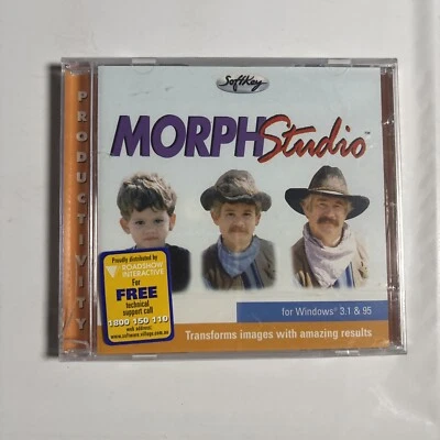 Morph Studio For PC CDROM Windows 3.1 95 By SoftKey *New Sealed* - Image 1 of 2