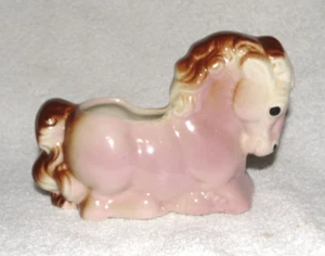 Vintage Pink/ Brown Pony Spaulding Royal Copley Planter Ceramic Lot G - Picture 1 of 6