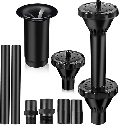 Fountain Nozzle Kit Plastic Fountain Water Spray Heads for Small Ponds in 3 Foun - Image 1 of 4