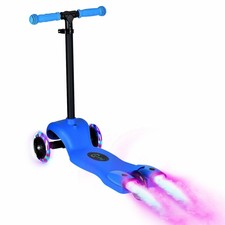 3 Wheels Kick Scooter for Kids with Adjustable Handle Led Light-up Sports