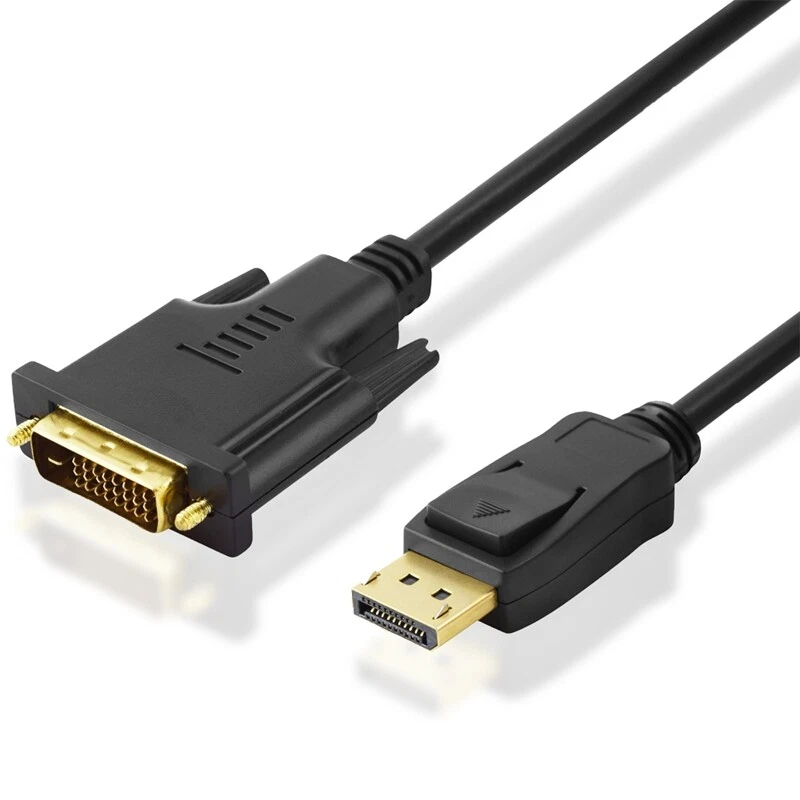 3 Meter DisplayPort Kabel DP Stecker an DVI-D für PC Monitor Computer Laptop 3m - Bild 1 von 1