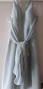 Azazie Bridesmaid Dress Dusty Blue A6 Bust 35" Waist 28.50" Hips 38.50"AZ2848743 - Picture 1 of 3