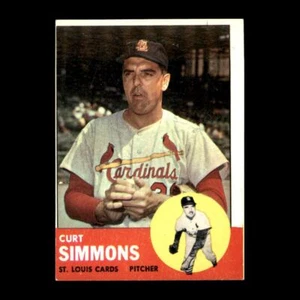 Curt Simmons 1963 Topps Cardenales de San Luis #22 Set Relleno ¡Leer! - Imagen 1 de 2