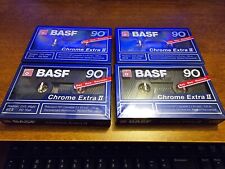BASF Chrome Extra II 90 Type II High Bias Audio Cassette Tape New Sealed QTY 4