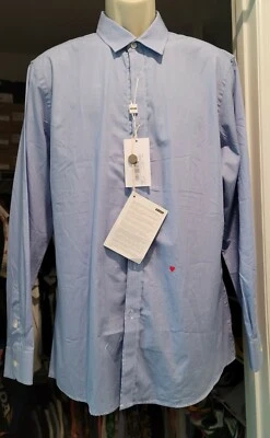 MOSCHINO Light Blue Dress Shirt Men's size 43 IT / 17 - Image 1 of 4