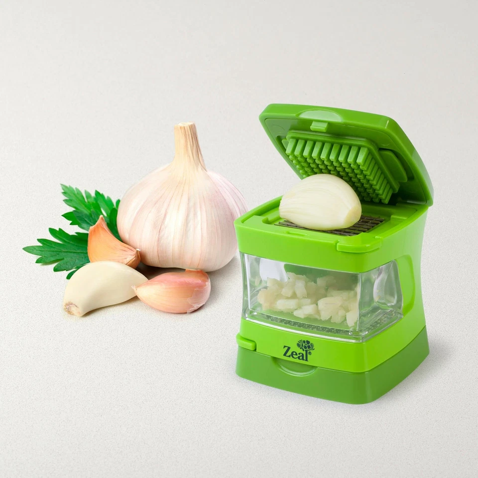 Zeal Garlic Press Dicer, Chopper, Crusher, Squeezer. Complete with Garlic Peeler - Image 1 of 4