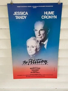 THE PETITION 14x22" Broadway Poster Window Card Jessica Tandy, Hume Cronyn - Picture 1 of 5