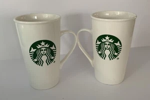 Starbucks RARE Left Handed Mug And Right Handed Mug Set Of 2,  16 Oz. - Picture 1 of 5