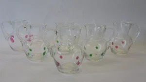 POSCHINGER Frauenau 6 Glas Kännchen Wein Karaffe Henkel Krug Krügerl 1/4L Bayern - Bild 1 von 14