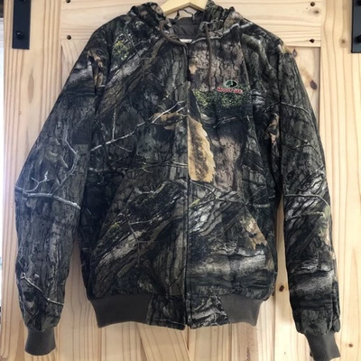 Chaqueta Mossy Oak Camuflada Cremallera Completa Con Capucha Talla Grande Caza Informal Exterior P17 Foto 1 de 4