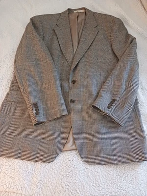 BLAZER POLO UNIVERSITÁRIO CLUBE POR RALPH LAUREN MASCULINO GLEN CHECK 48 T MISTURA DE SEDA - Imagem 1 de 4