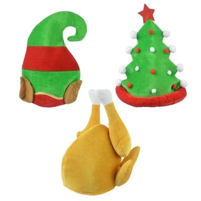 Divertido Sombrero de Navidad Sombrero de Fiesta de Invierno para Carnaval Mascarada Fiesta Suministros Foto 1 de 2